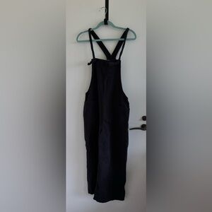 Mahina wide leg cropped overalls black spring summer festival Hawaii